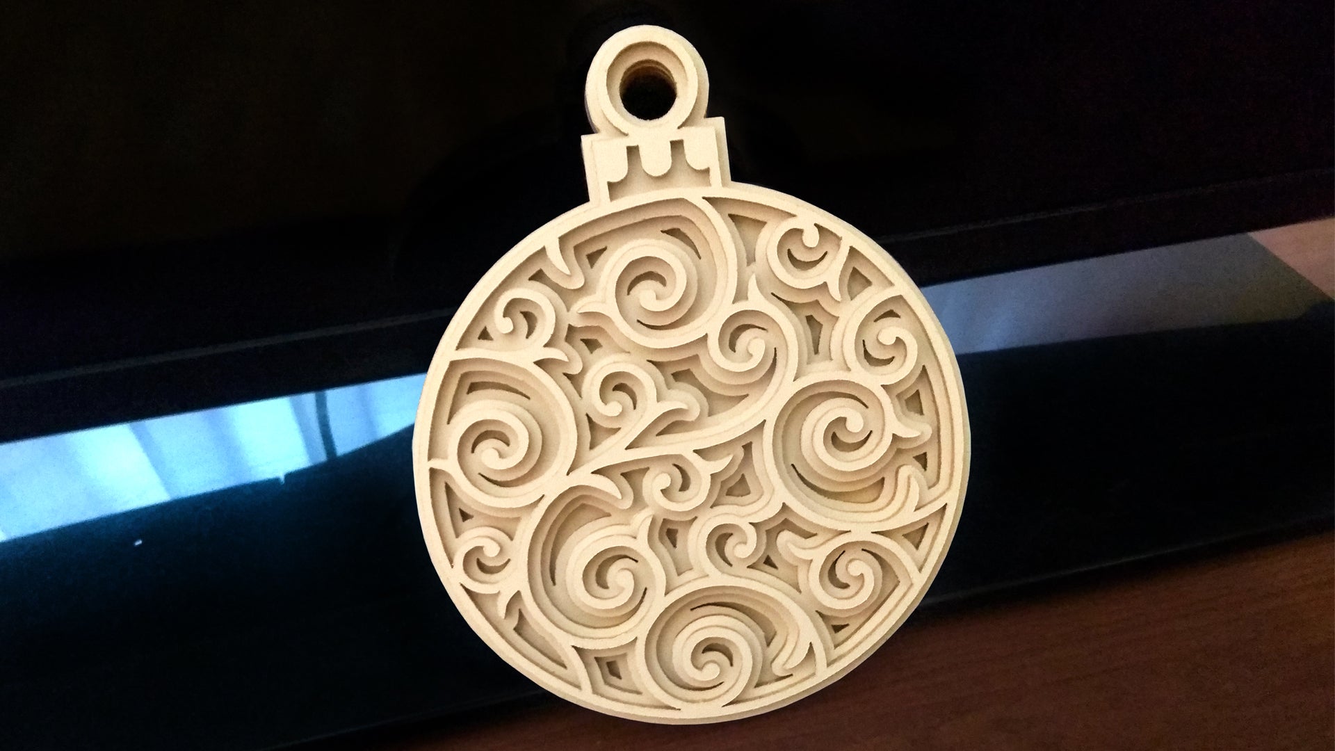 C034-Christmas Ball Layered Scroll Saw Pattern - Alex Fox Patterns