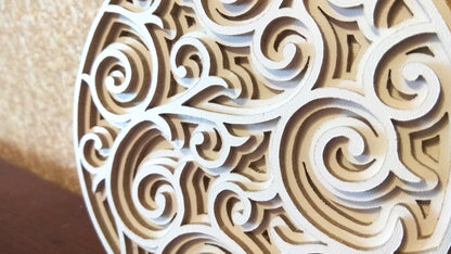 C034-Christmas Ball Layered Scroll Saw Pattern - Alex Fox Patterns