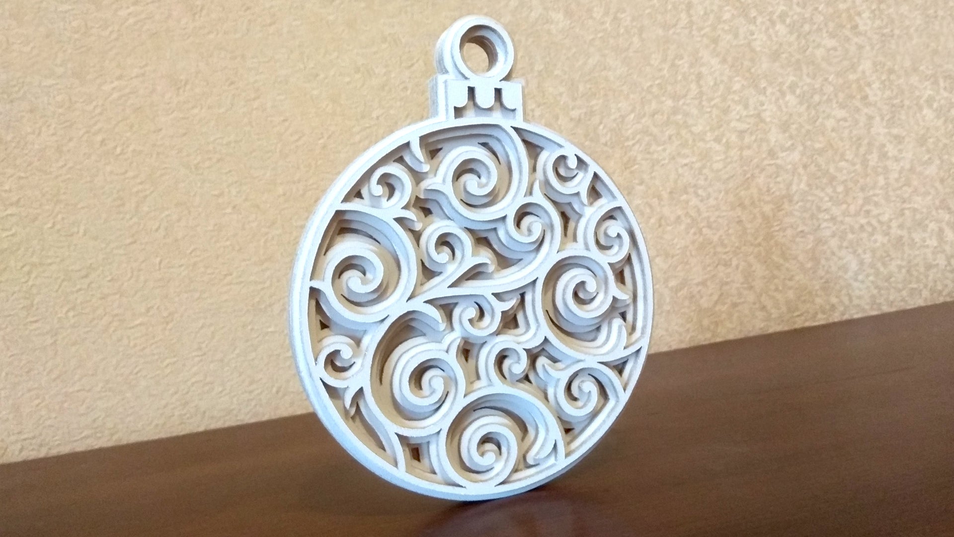C034-Christmas Ball Layered Scroll Saw Pattern - Alex Fox Patterns