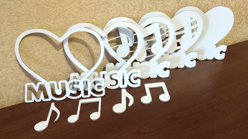 C036-Music Layered Scroll Saw Pattern - Alex Fox Patterns