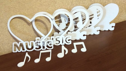 C036-Music Layered Scroll Saw Pattern - Alex Fox Patterns