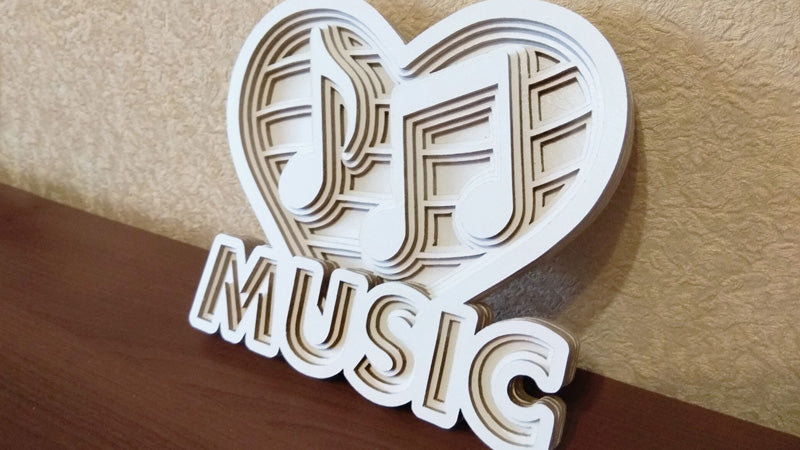 C036-Music Layered Scroll Saw Pattern - Alex Fox Patterns