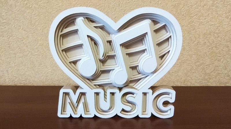 C036-Music Layered Scroll Saw Pattern - Alex Fox Patterns