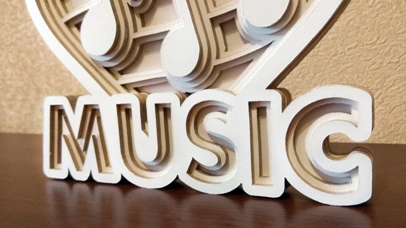C036-Music Layered Scroll Saw Pattern - Alex Fox Patterns