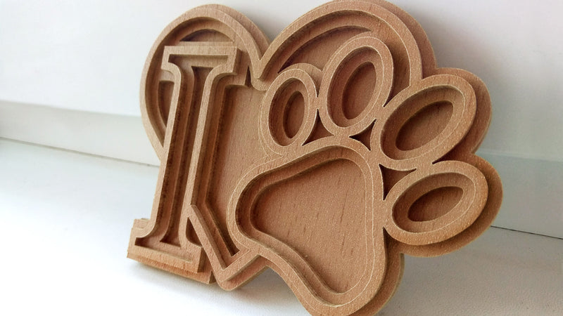 C038-I Love Pets Layered Scroll Saw Pattern - Alex Fox Patterns