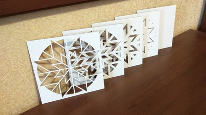 C043-Ornament Layered Scroll Saw Pattern - Alex Fox Patterns