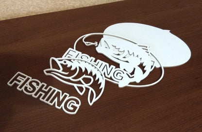 C044-Fishing Layered Scroll Saw Pattern - Alex Fox Patterns