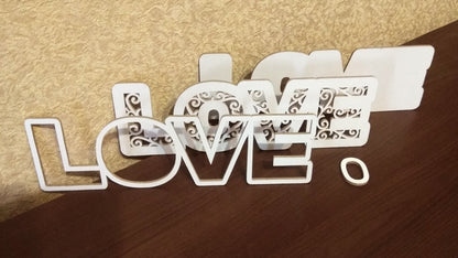 C051-Love Layered Scroll Saw Pattern - Alex Fox Patterns