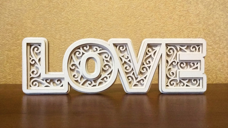 C051-Love Layered Scroll Saw Pattern - Alex Fox Patterns