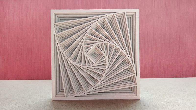 C052-Geometric Ornament Layered Scroll Saw Pattern - Alex Fox Patterns