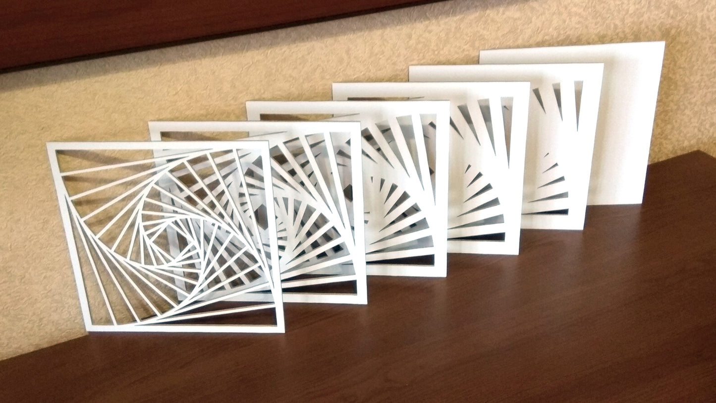C052-Ornament Layered Scroll Saw Pattern - Alex Fox Patterns