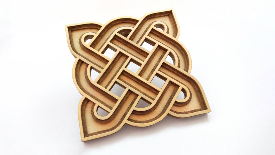 C056-Celtic Knot Layered Scroll Saw Pattern - Alex Fox Patterns