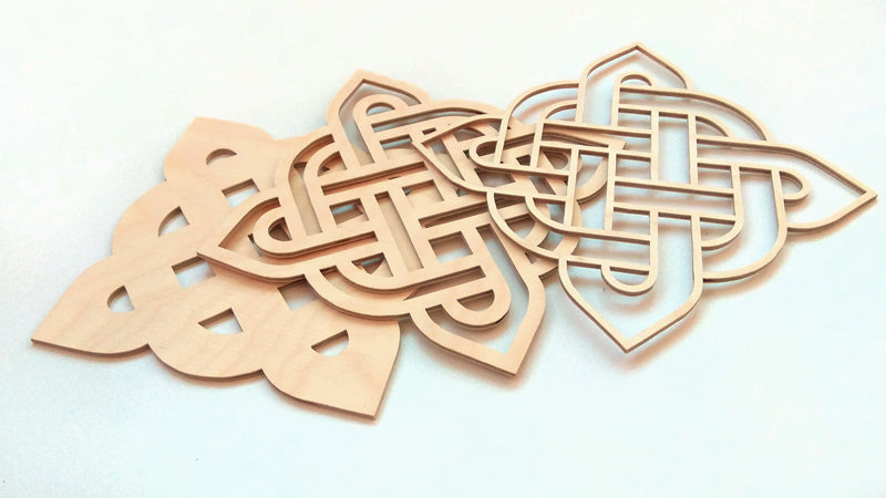 C056-Celtic Knot Layered Scroll Saw Pattern - Alex Fox Patterns