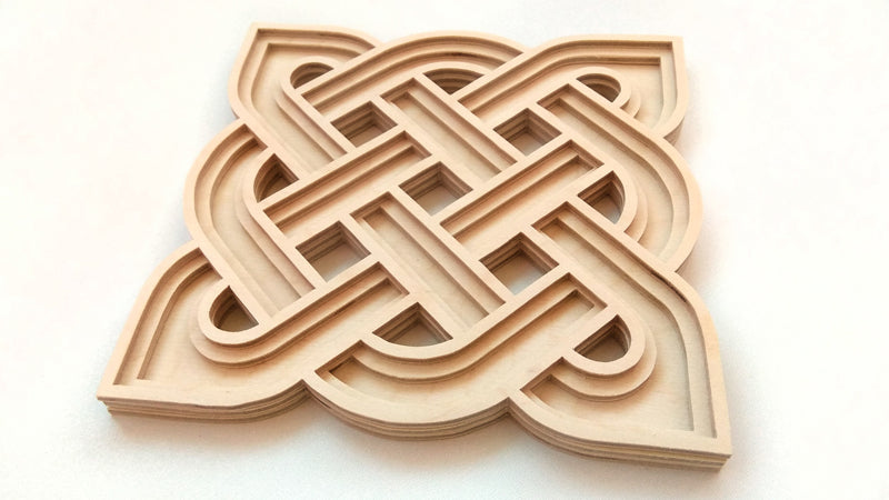 C056-Celtic Knot Layered Scroll Saw Pattern - Alex Fox Patterns