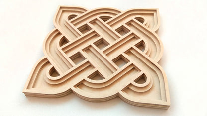 C056-Celtic Knot Layered Scroll Saw Pattern - Alex Fox Patterns