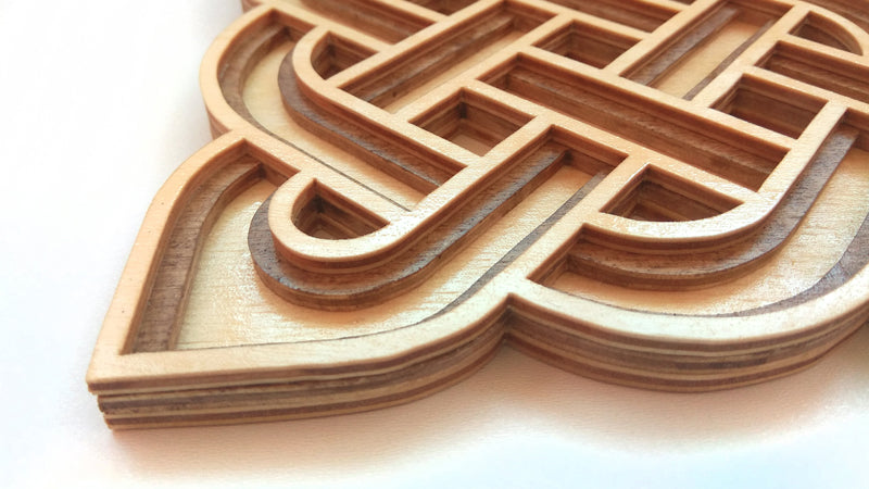 C056-Celtic Knot Layered Scroll Saw Pattern - Alex Fox Patterns