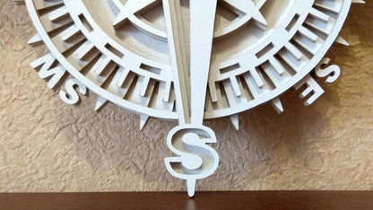 C057-Compass Layered Scroll Saw Pattern - Alex Fox Patterns
