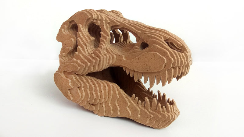C058-Dino Skull Scroll Saw Pattern - Alex Fox Patterns