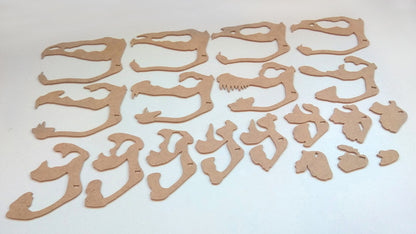 C058-Dino Skull Scroll Saw Pattern - Alex Fox Patterns
