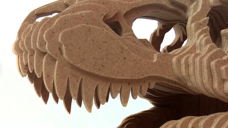 C058-Dino Skull Scroll Saw Pattern - Alex Fox Patterns