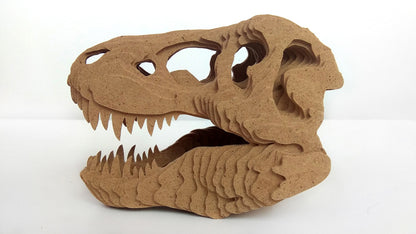 C058-Dino Skull Scroll Saw Pattern - Alex Fox Patterns