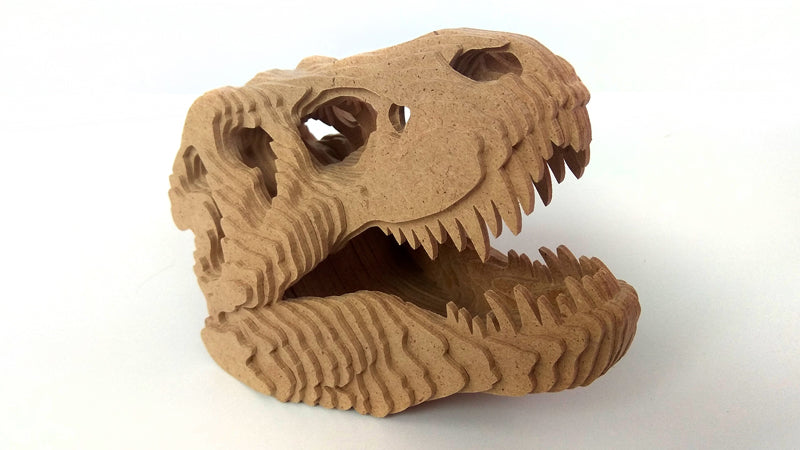 C058-Dino Skull Scroll Saw Pattern - Alex Fox Patterns