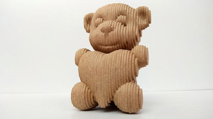 C060-Teddy Bear Scroll Saw Pattern - Alex Fox Patterns