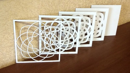 C061-Ornament Layered Scroll Saw Pattern - Alex Fox Patterns