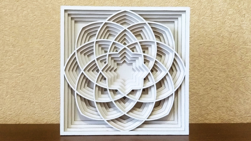 C061-Ornament Layered Scroll Saw Pattern - Alex Fox Patterns