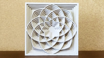 C061-Ornament Layered Scroll Saw Pattern - Alex Fox Patterns