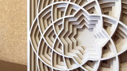 C061-Ornament Layered Scroll Saw Pattern - Alex Fox Patterns