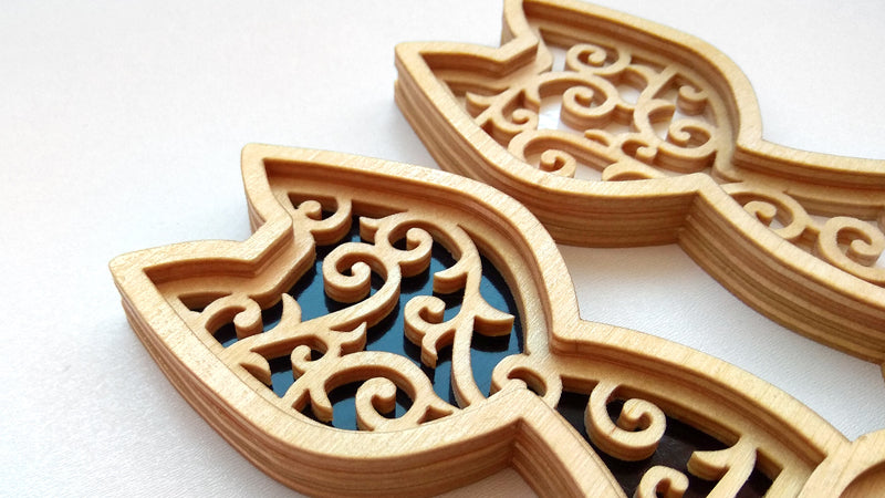 C062-Cats Layered Scroll Saw Pattern - Alex Fox Patterns