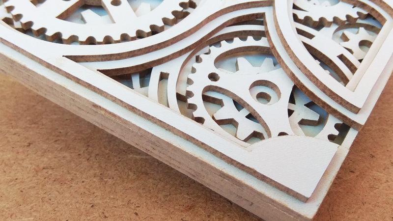 C064-Mechanical Heart Layered Scroll Saw Pattern - Alex Fox Patterns