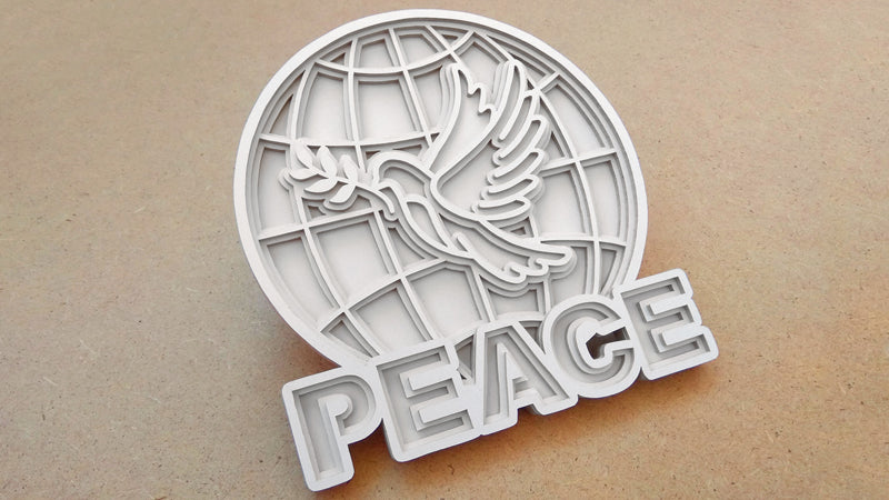 C065-Peace Dove Layered Scroll Saw Pattern - Alex Fox Patterns