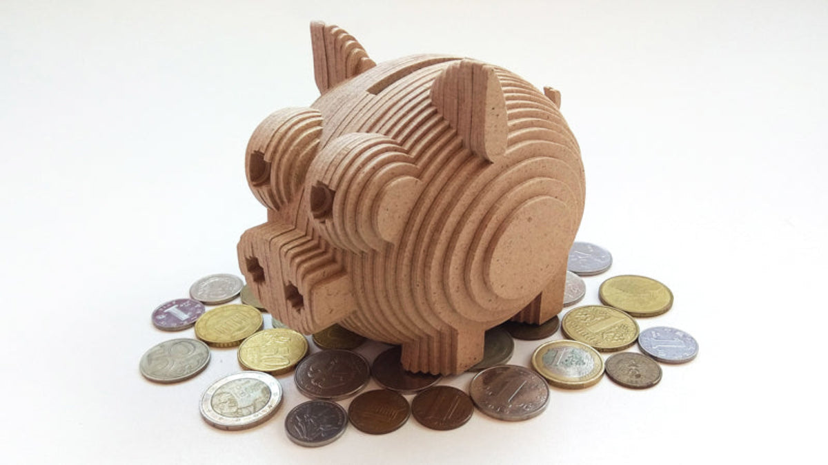 C066-Piggy Bank Scroll Saw Pattern - Alex Fox Patterns
