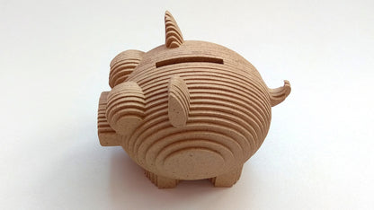 C066-Piggy Bank Scroll Saw Pattern - Alex Fox Patterns
