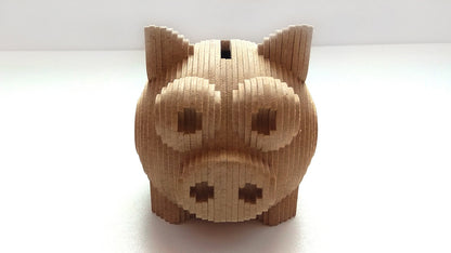 C066-Piggy Bank Scroll Saw Pattern - Alex Fox Patterns