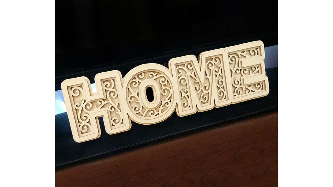 C068-Home Layered Scroll Saw Pattern - Alex Fox Patterns