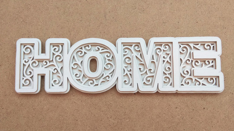C068-Home Sign Layered Scroll Saw Pattern - Alex Fox Patterns