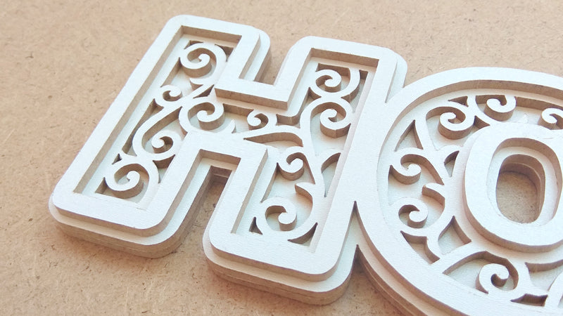 C068-Home Layered Scroll Saw Pattern - Alex Fox Patterns