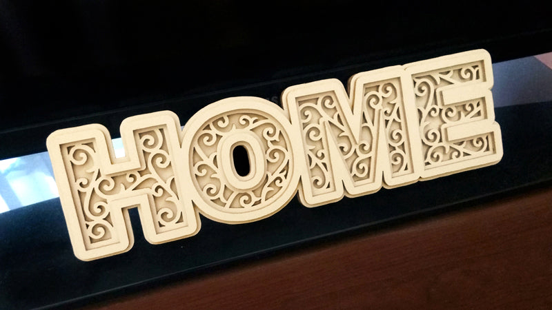 C068-Home Layered Scroll Saw Pattern - Alex Fox Patterns