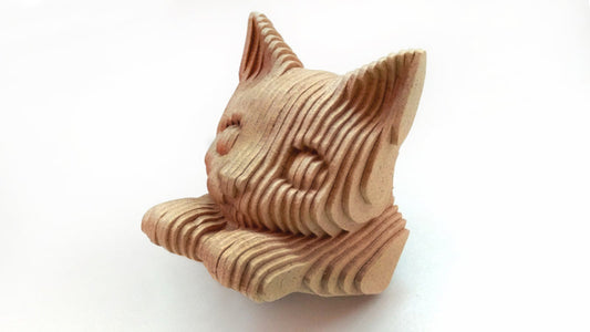 C072-Cat Scroll Saw Pattern - Alex Fox Patterns