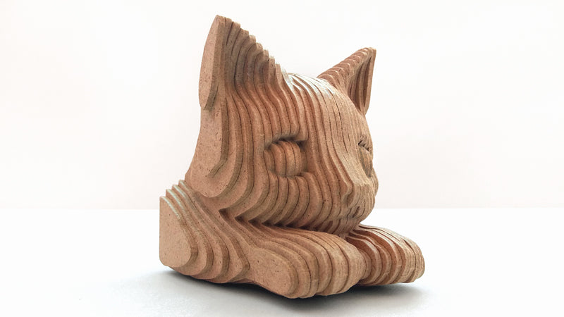 C072-Cat Scroll Saw Pattern - Alex Fox Patterns