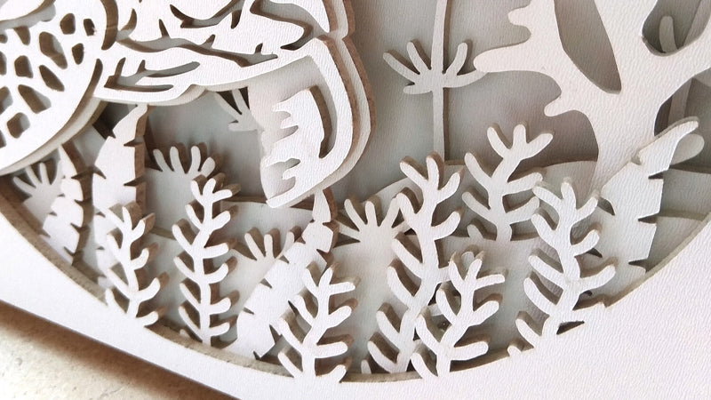 C073-Turtle Layered Scroll Saw Pattern - Alex Fox Patterns