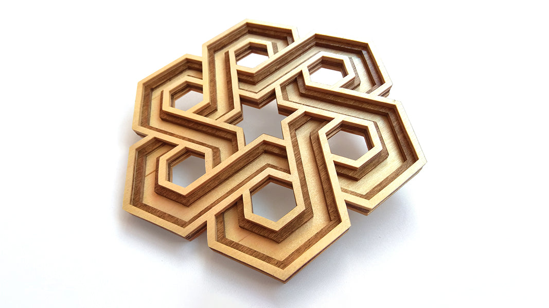 C074-Celtic Knot Layered Scroll Saw Pattern - Alex Fox Patterns