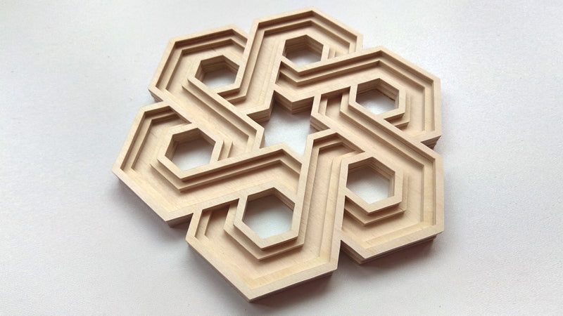 C074-Celtic Knot Layered Scroll Saw Pattern - Alex Fox Patterns