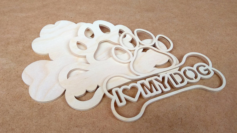 C075-Paw Layered Scroll Saw Pattern - Alex Fox Patterns