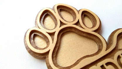 C075-Paw Layered Scroll Saw Pattern - Alex Fox Patterns