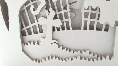 C077-Halloween Layered Scroll Saw Pattern - Alex Fox Patterns
