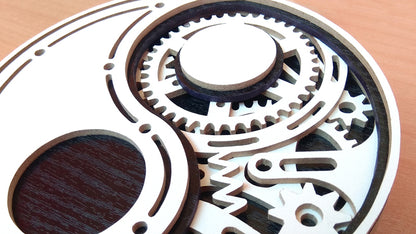 C079-Mechanical Yin Yang Layered Scroll Saw Pattern - Alex Fox Patterns